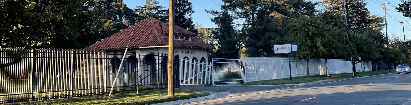 Cemetery fence